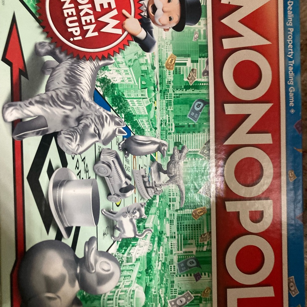 Hasbro Silver Monopoly Puzzle Game